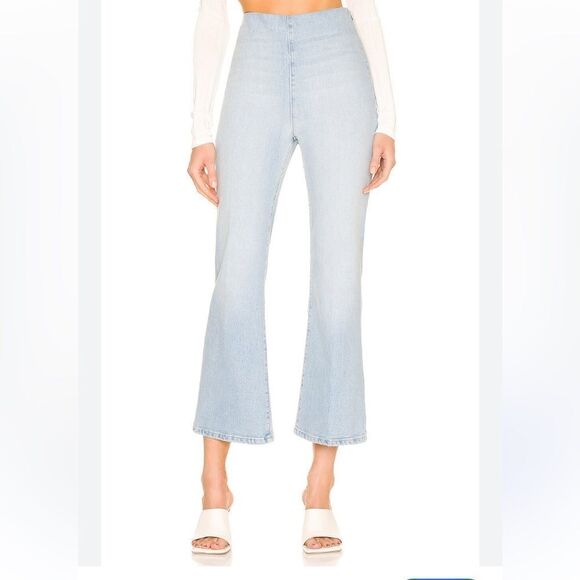 REVOLVE Jeans SPRWMN LA NEW Denim Flare Leggings Francoise Blue Size Small 26 - Picture 5 of 16